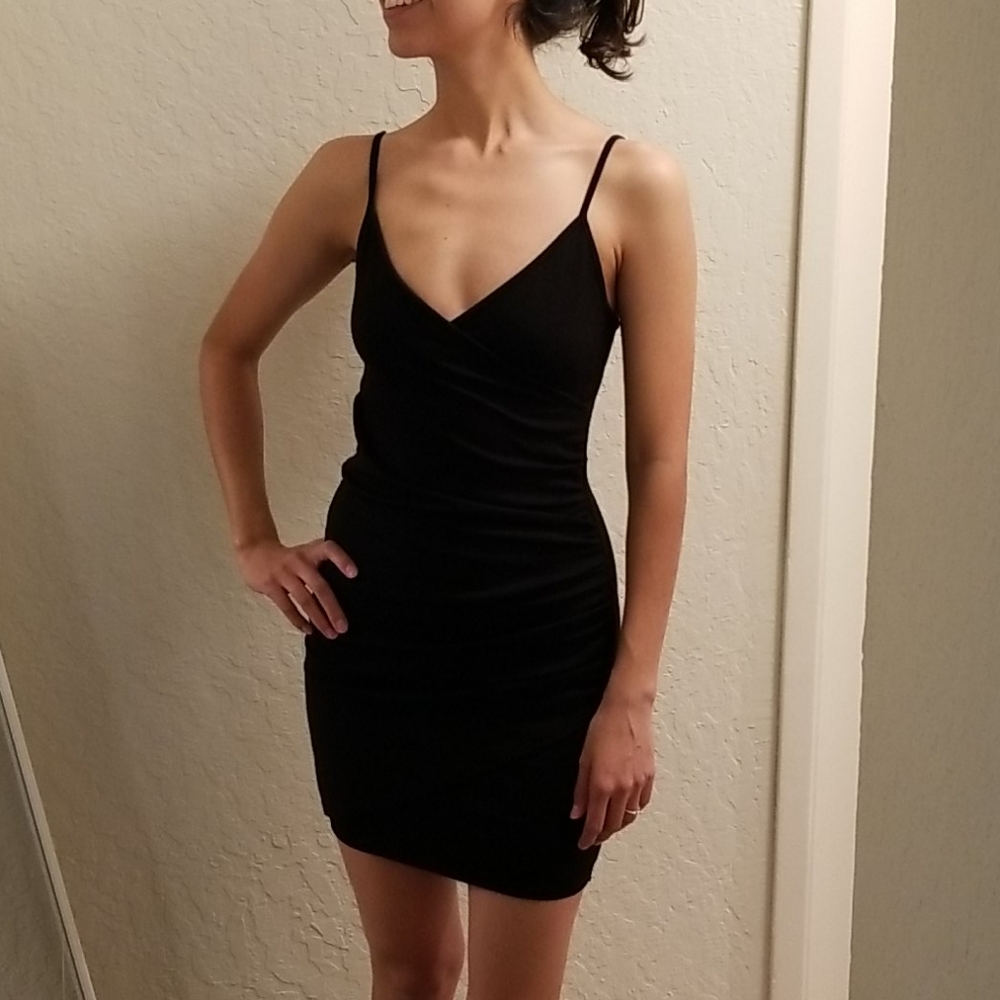 Black mini dress